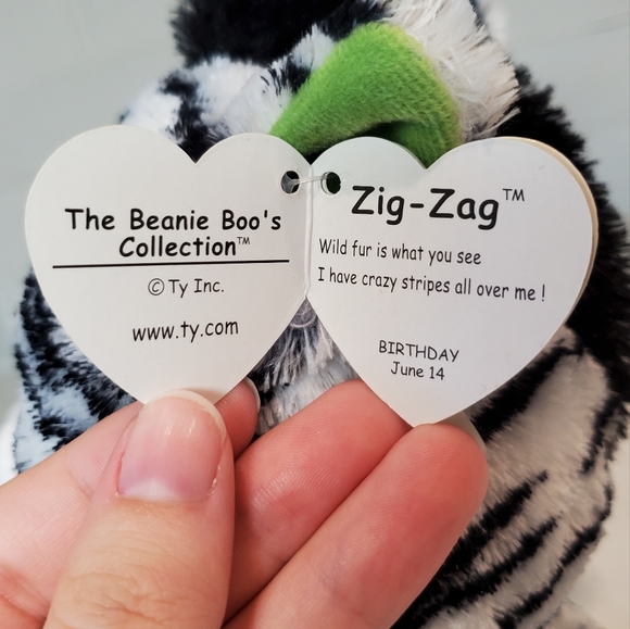 (SOLD) TY Beanie Boos | Zig-Zag - Picture 6 of 12